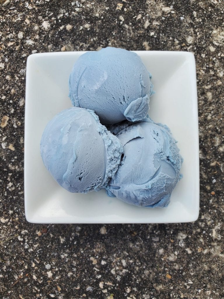 blue vanilla ice cream