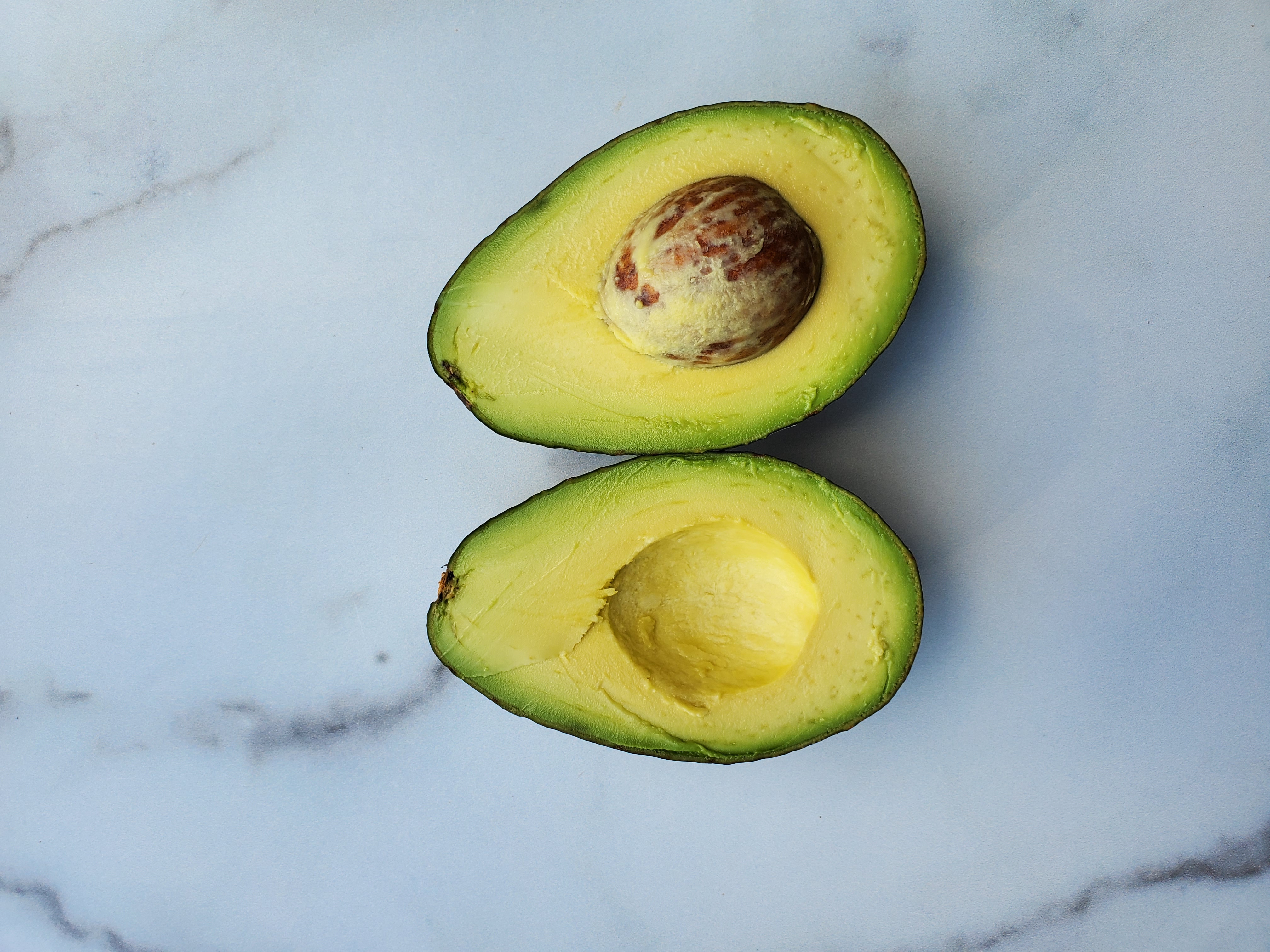 cut open avocado