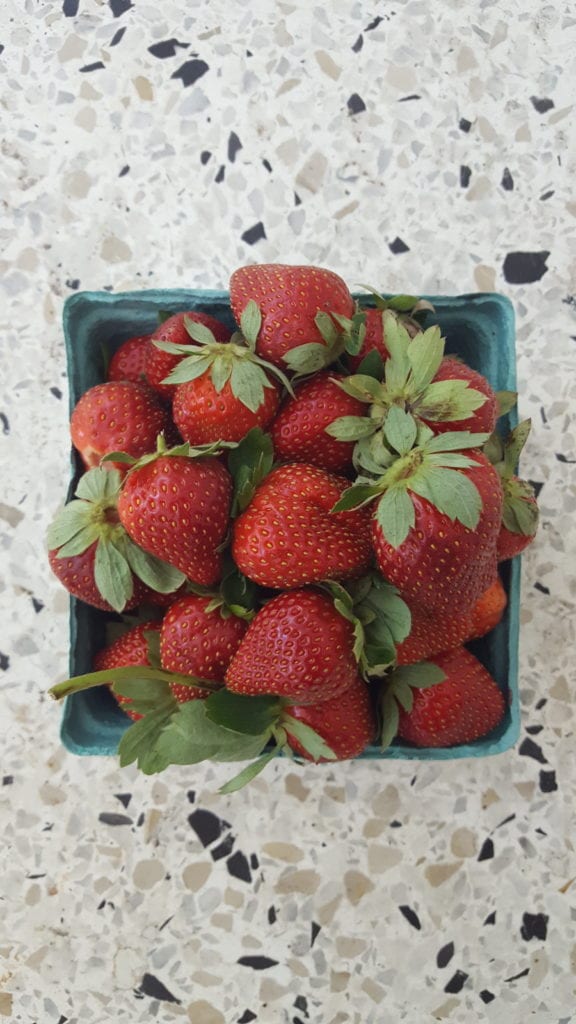 Strawberries in a basket