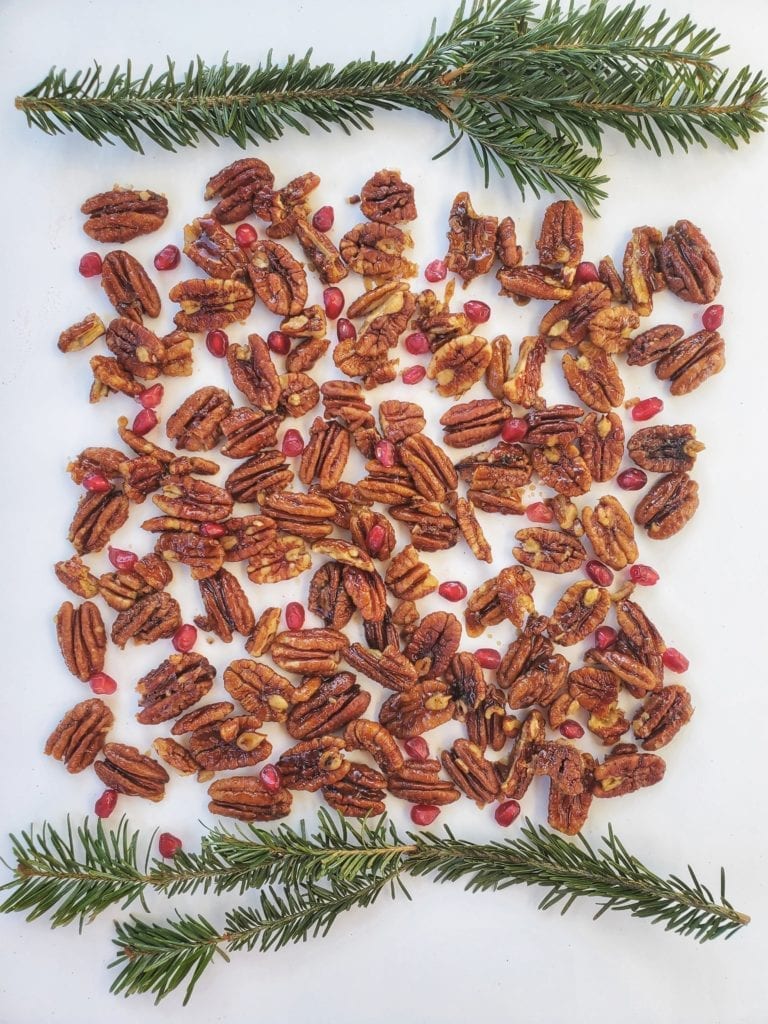 maple glazed pecans