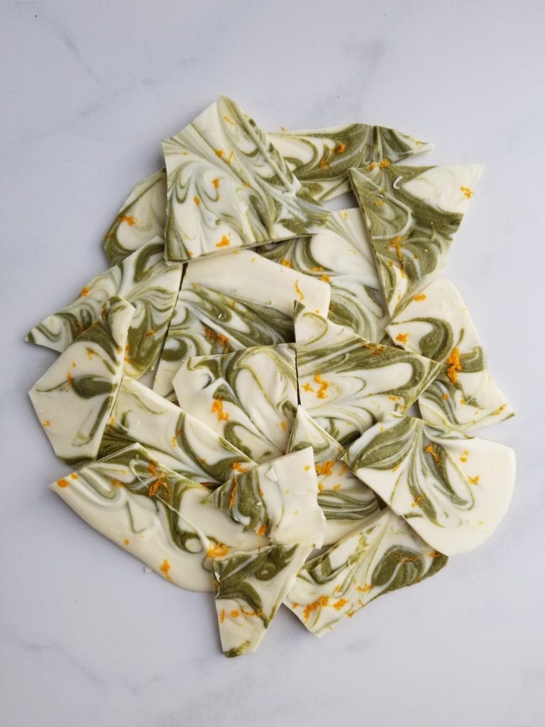 White Chocolate Matcha Bark