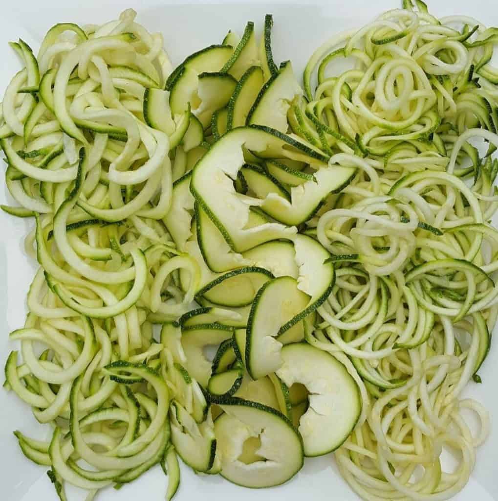 Zoodles Three Different Sizes