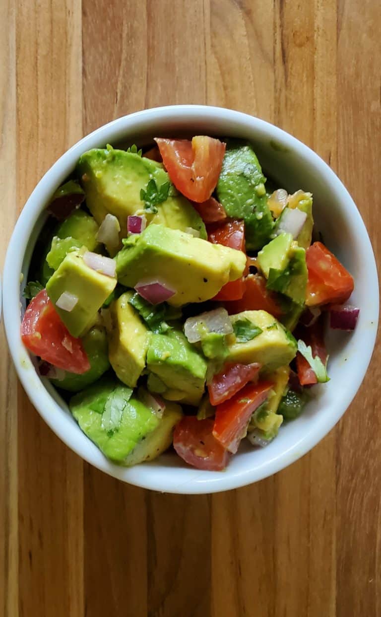 Chunky Guacamole in a Ramekin