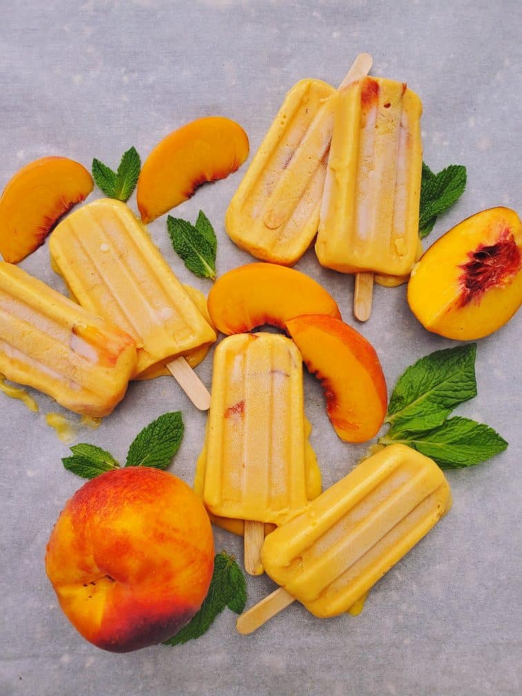 Peach Popsicles
