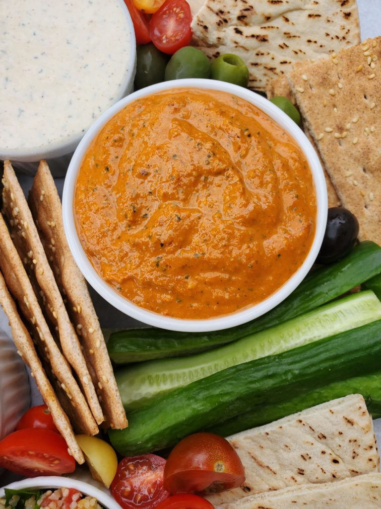 Close-up Muhammara Dip