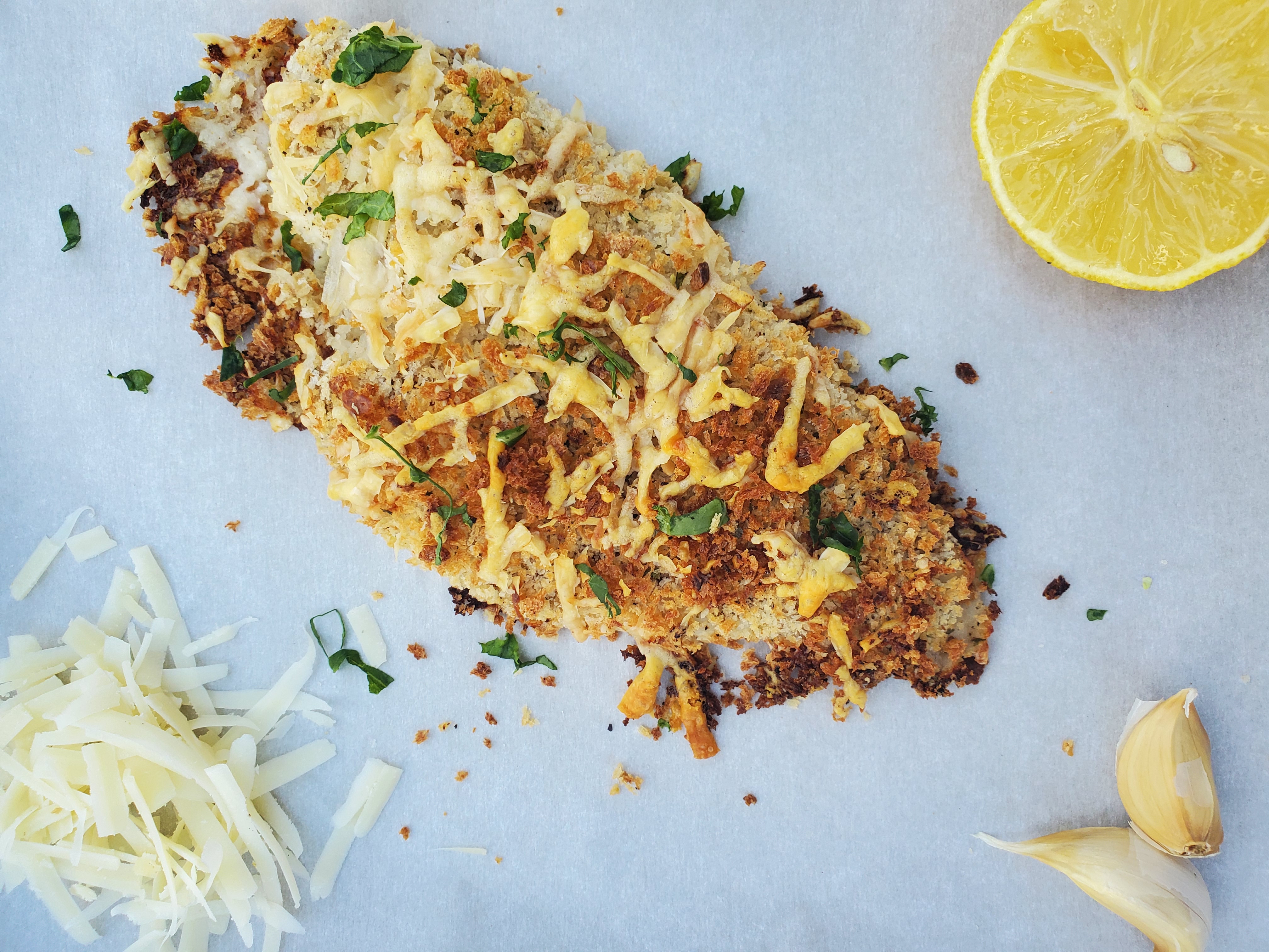 Parmesan Crusted Flounder