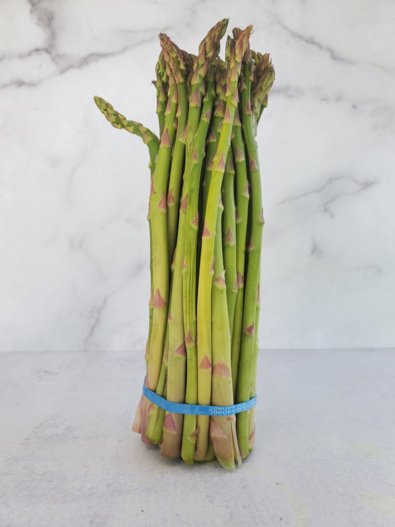 Still shot of a bunch of asparagus