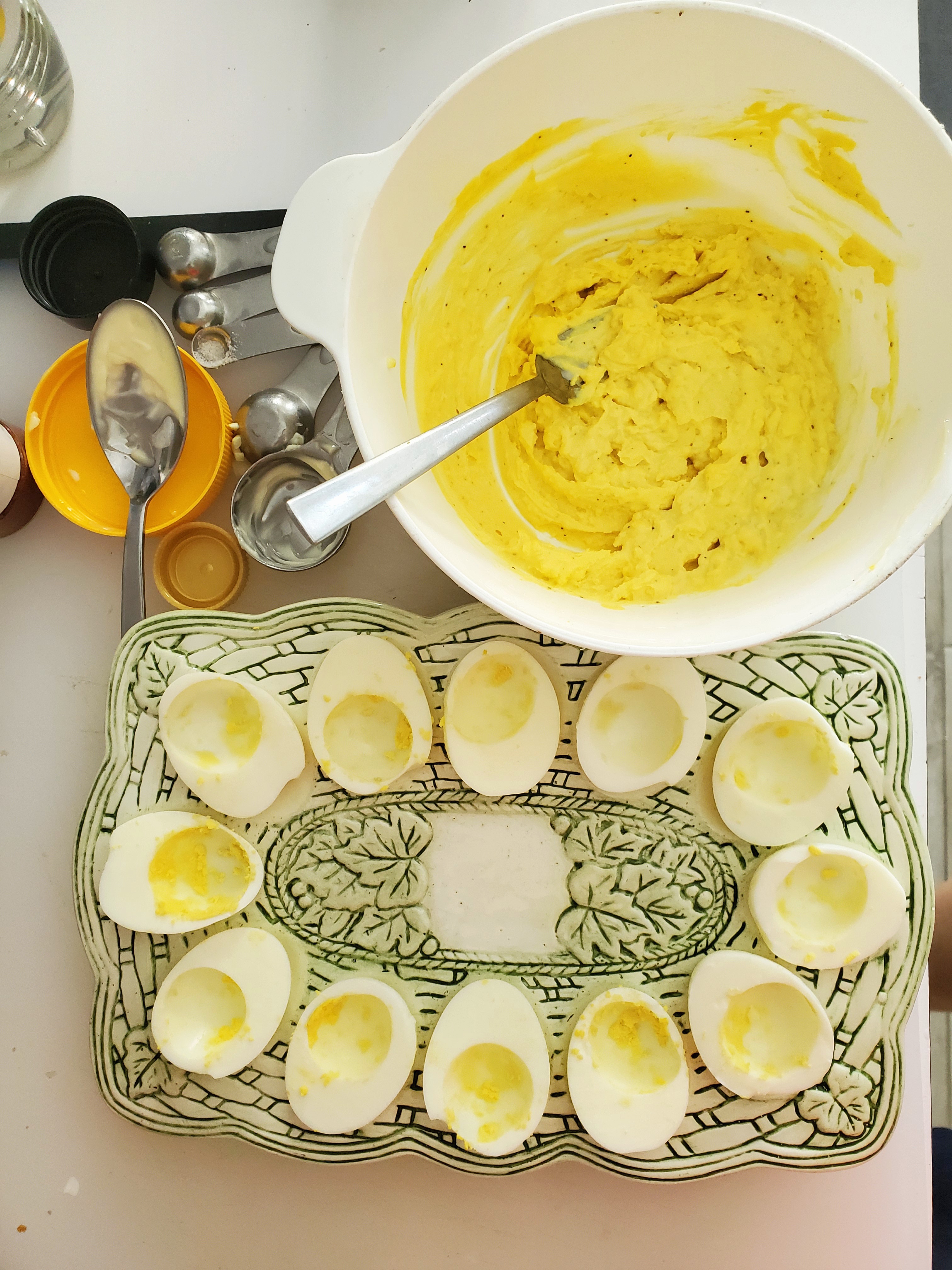 Ingredients for Classic Deviled Eggs