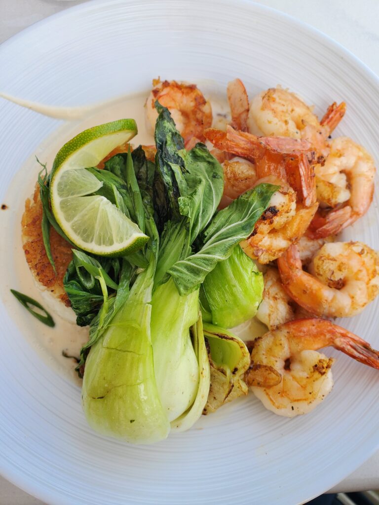 Shrimp, Bok Choy, Rice Cake