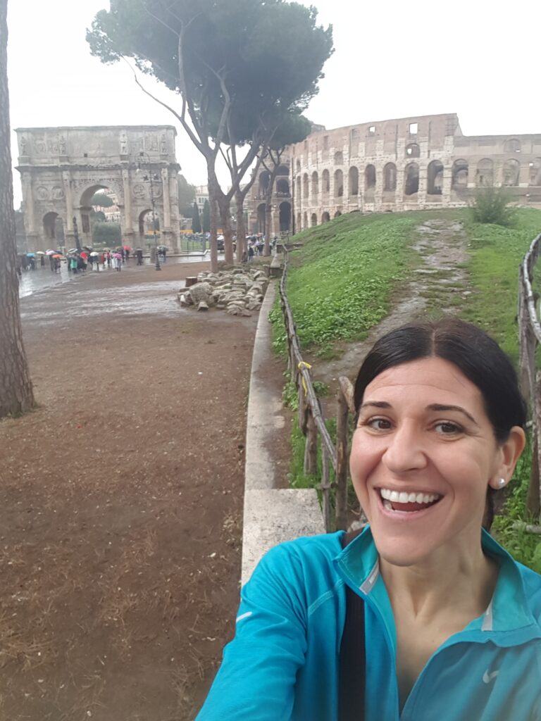 Selfie with the Coliseum in the background
