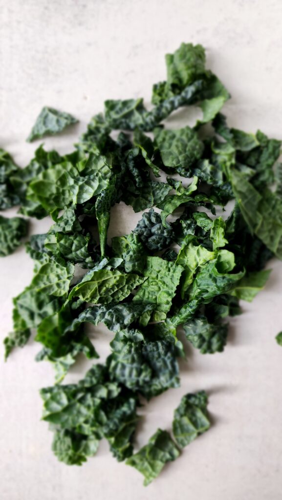 lacinato kale cut into pieces