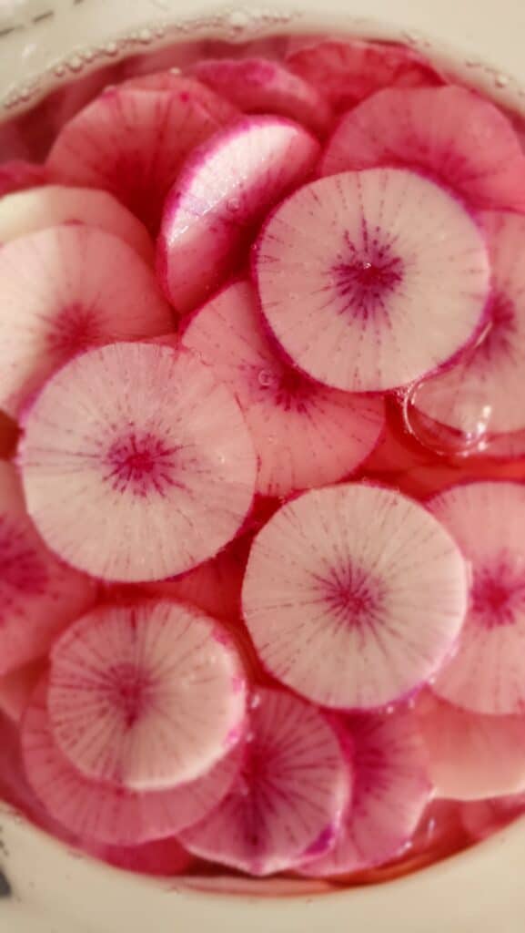 quick pickled radish