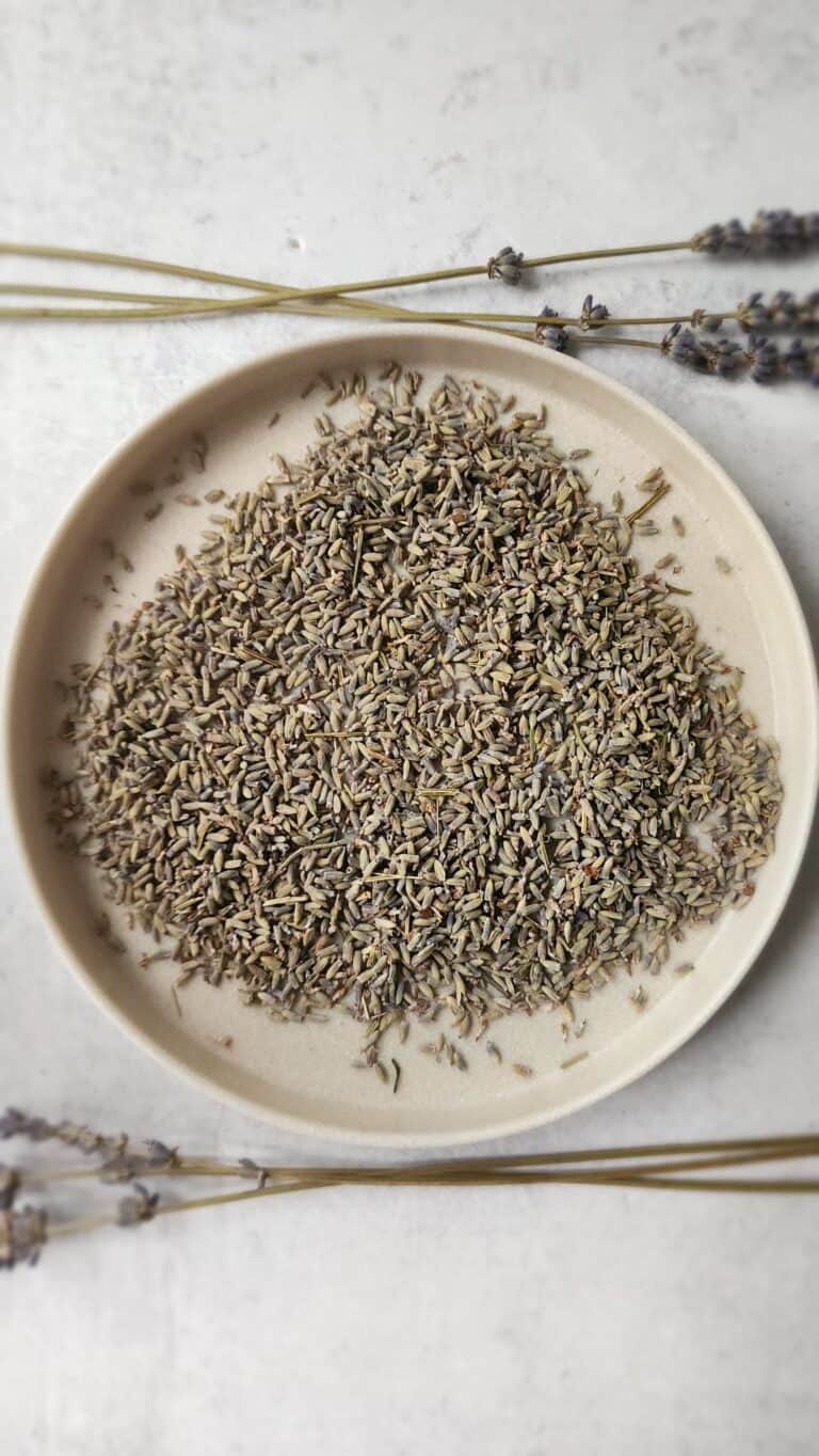 plate of culinary lavender