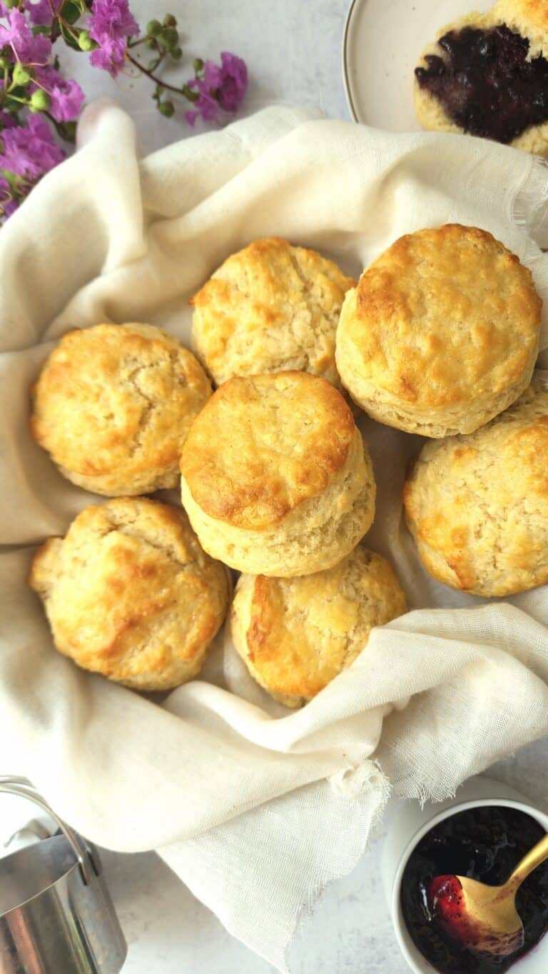 basket of buttermilk biscuits