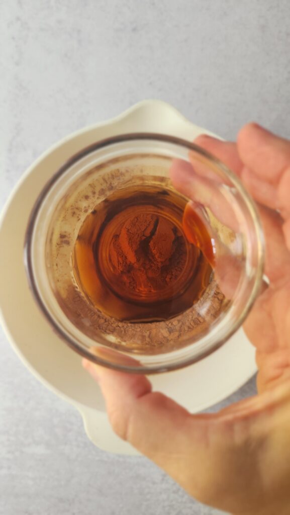 maple syrup to add to the mixture for chocolate chia seed pudding