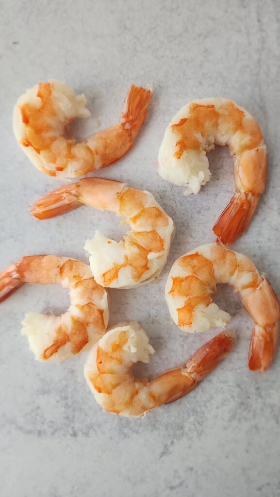 raw shrimp for blackened shrimp