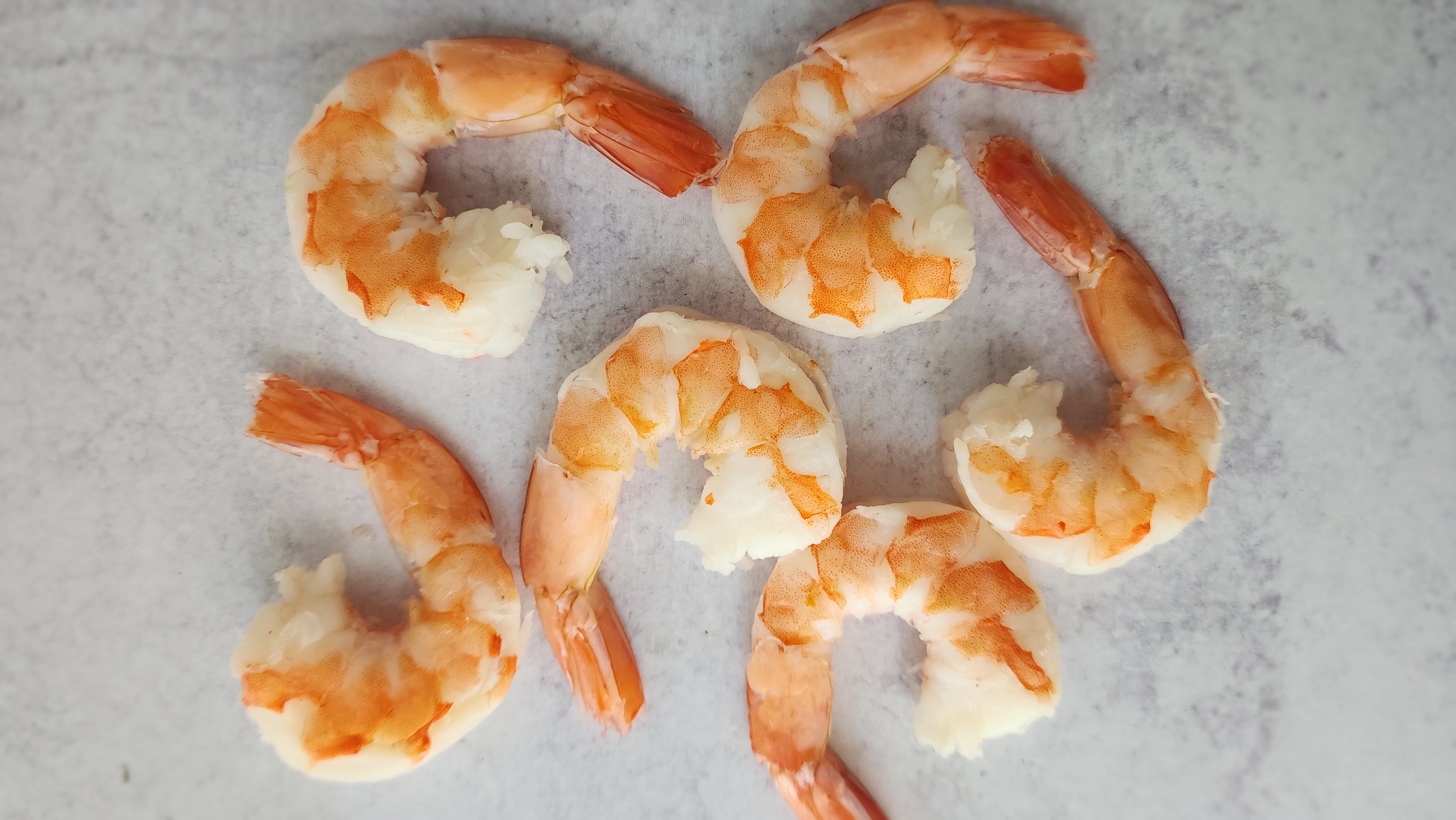 raw shrimp to make Chipotle Burrito Bowls