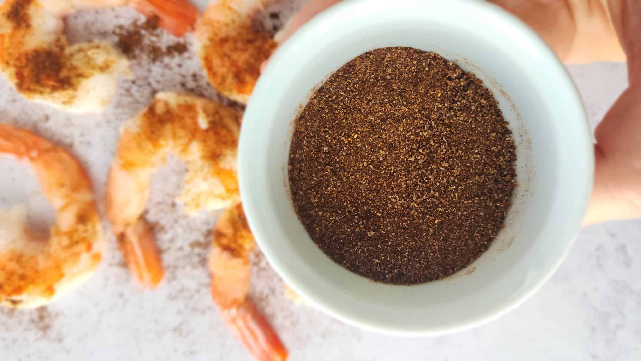 taco seasoning to season raw shrimp for Chipotle Burrito Bowls