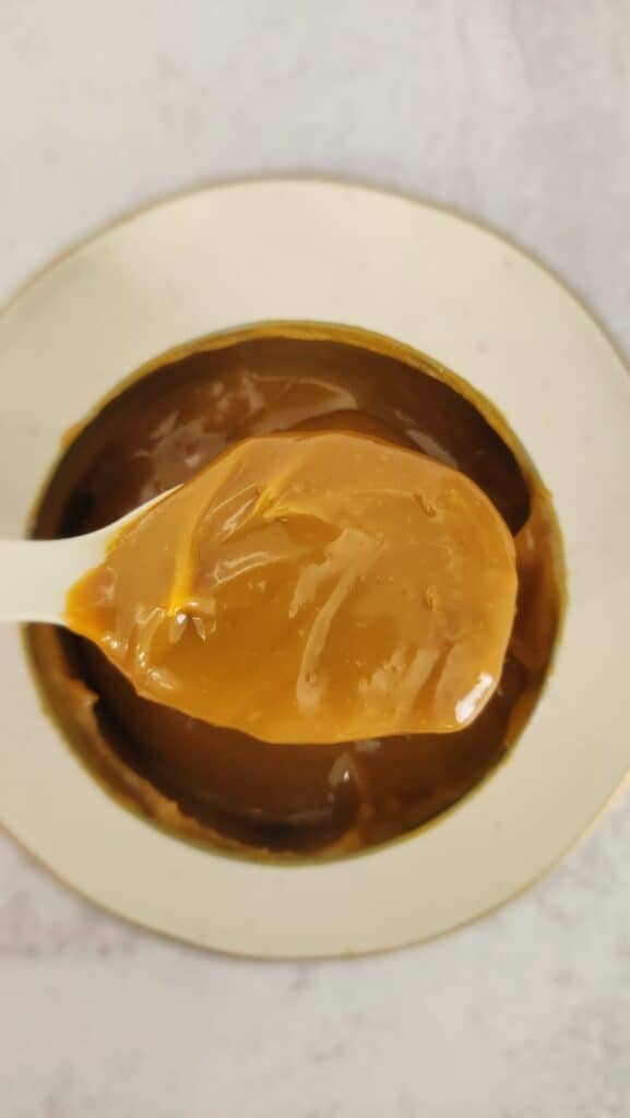 spoonful of dulce de leche
