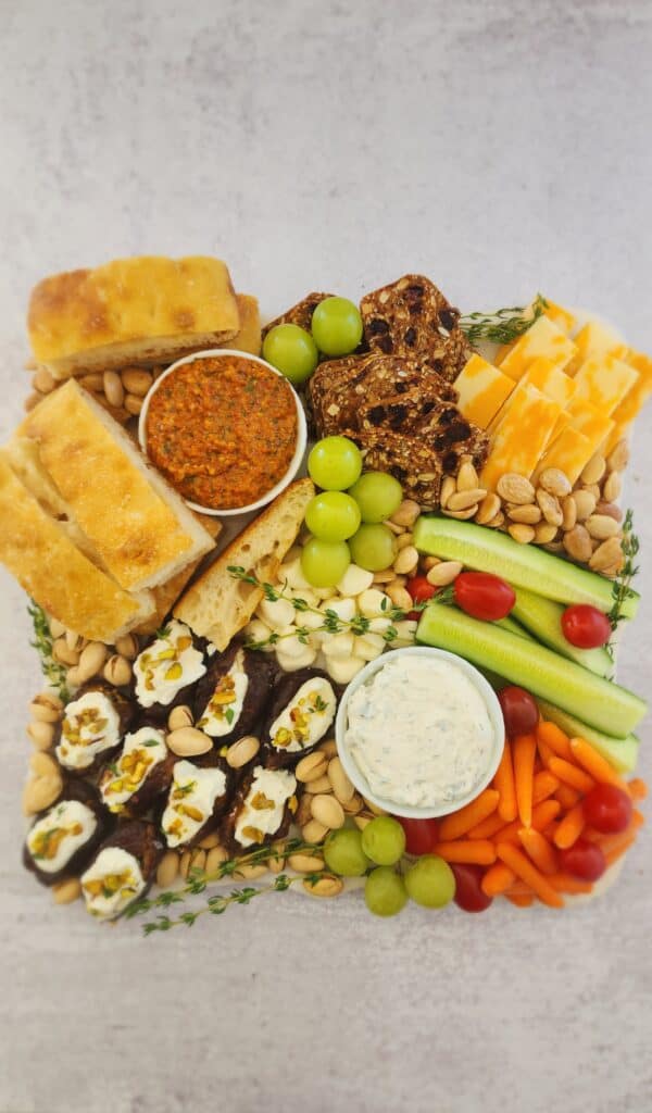 platter of appetizers