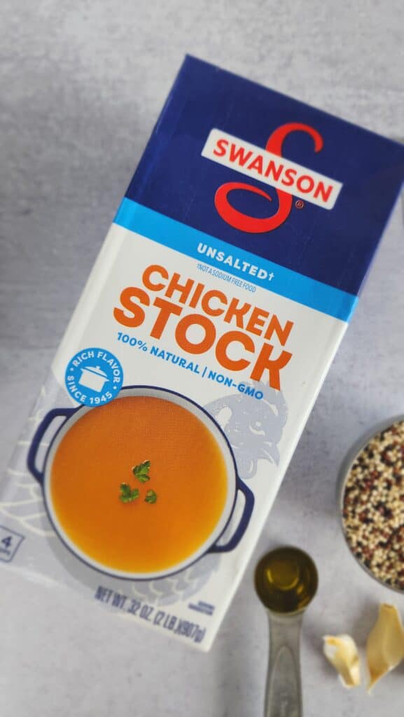 unsalted chicken stock for Instant Pot Quinoa
