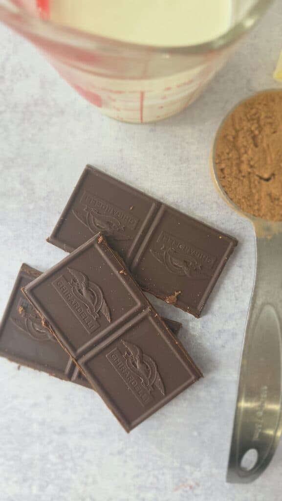 dark chocolate for hot fudge sauce