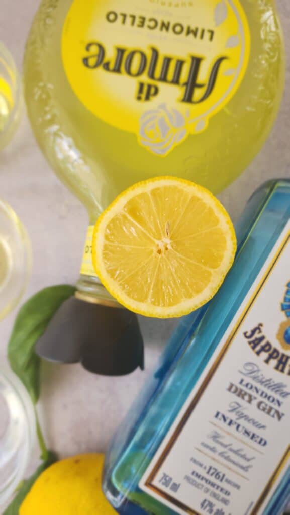 close-up picture of a lemon cut open for the Storm Sour cocktail