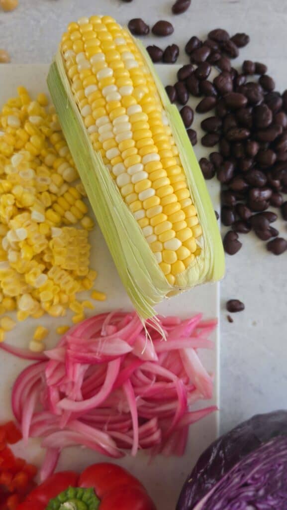 corn for dense bean salad