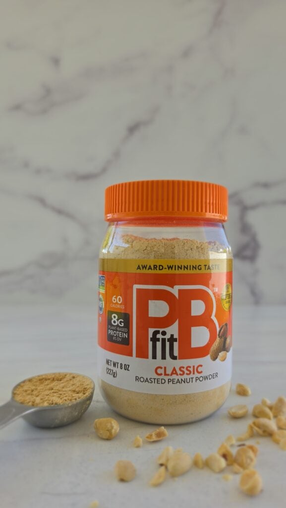 peanut butter powder for an easy peanut butter banana smoothie